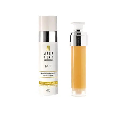 Vegan & Parfumvrije Body Oil,  Voedend, Herstellend & Hypoallergeen – Met Jojoba, Kokos, Pruimenpit- & Rozenbottelolie voor Gevoelige, Droge & Normale Huid