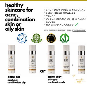 healthy skincare for acne combination skin or oily skin Aurora Dionis Dermacosmetics
