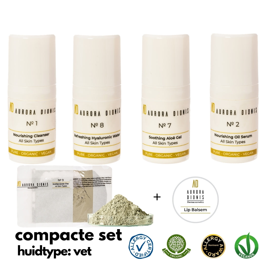 Compacte Set - Gemengde, Vette huid / acne, 5 high-end producten
