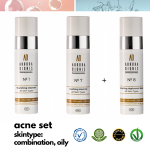 Skincare Combination, oily skin - Acne, 2 or 3 high-end products