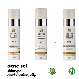 Skincare Combination, oily skin - Acne, 2 or 3 high-end products