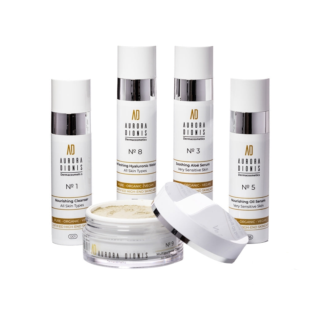 Complete Set - Gevoelige huid/ Zeer gevoelige huid, 5 high-end producten